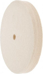 Value Collection - 6" Diam x 3/4" Thick Unmounted Buffing Wheel - 1 Ply, Polishing Wheel, 1/2" Arbor Hole, Medium Density - Industrial Tool & Supply