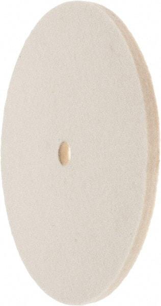 Value Collection - 6" Diam x 1/4" Thick Unmounted Buffing Wheel - 1 Ply, Polishing Wheel, 1/2" Arbor Hole, Medium Density - Industrial Tool & Supply