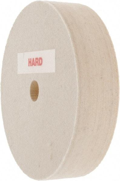 Value Collection - 4" Diam x 1" Thick Unmounted Buffing Wheel - 1 Ply, Polishing Wheel, 1/2" Arbor Hole, Hard Density - Industrial Tool & Supply