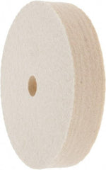 Value Collection - 4" Diam x 3/4" Thick Unmounted Buffing Wheel - 1 Ply, Polishing Wheel, 1/2" Arbor Hole, Medium Density - Industrial Tool & Supply