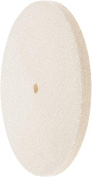 Value Collection - 8" Diam x 1/2" Thick Unmounted Buffing Wheel - 1 Ply, Polishing Wheel, 1/2" Arbor Hole, Medium Density - Industrial Tool & Supply