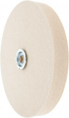 Value Collection - 8" Diam x 1" Thick Unmounted Buffing Wheel - 1 Ply, Polishing Wheel, 1" Arbor Hole, Medium Density - Industrial Tool & Supply