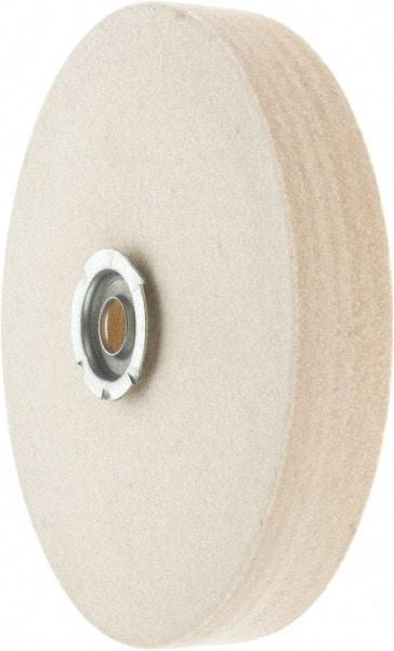 Value Collection - 6" Diam x 1" Thick Unmounted Buffing Wheel - 1 Ply, Polishing Wheel, 1" Arbor Hole, Hard Density - Industrial Tool & Supply