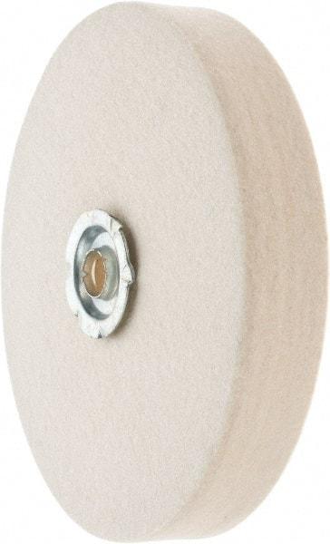 Value Collection - 6" Diam x 1" Thick Unmounted Buffing Wheel - 1 Ply, Polishing Wheel, 1" Arbor Hole, Medium Density - Industrial Tool & Supply