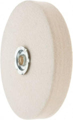 Value Collection - 6" Diam x 1" Thick Unmounted Buffing Wheel - 1 Ply, Polishing Wheel, 1" Arbor Hole, Medium Density - Industrial Tool & Supply