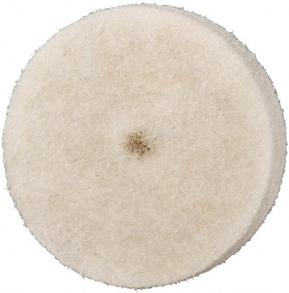 Value Collection - 1/2" Diam x 1/8" Thick Unmounted Buffing Wheel - 1 Ply, Polishing Wheel, 1/8" Arbor Hole, Soft Density - Industrial Tool & Supply