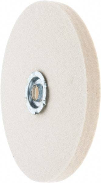 Value Collection - 6" Diam x 1/2" Thick Unmounted Buffing Wheel - 1 Ply, Polishing Wheel, 1" Arbor Hole, Soft Density - Industrial Tool & Supply
