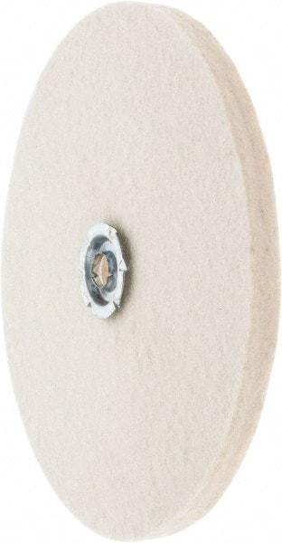 Value Collection - 8" Diam x 1/2" Thick Unmounted Buffing Wheel - 1 Ply, Polishing Wheel, 1" Arbor Hole, Soft Density - Industrial Tool & Supply