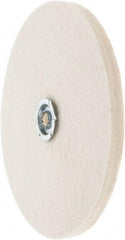 Value Collection - 8" Diam x 1/2" Thick Unmounted Buffing Wheel - 1 Ply, Polishing Wheel, 1" Arbor Hole, Soft Density - Industrial Tool & Supply