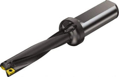 Sandvik Coromant - 3-1/4" Max Drill Depth, 5xD, 5/8" Diam, Indexable Insert Drill - 2 Inserts, 3/4" Shank Diam, Straight Shank - Industrial Tool & Supply