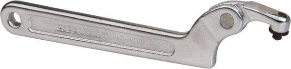 Paramount - 3/4" to 2" Capacity, Adjustable Pin Spanner Wrench - 6-3/8" OAL, 5/32" Hook Pin Height - Industrial Tool & Supply