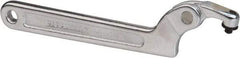 Paramount - 3/4" to 2" Capacity, Adjustable Pin Spanner Wrench - 6-3/8" OAL, 5/32" Hook Pin Height - Industrial Tool & Supply