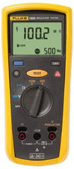 Fluke - Backlight Display, 2,000 Megohm Electrical Insulation Resistance Tester & Megohmmeter - 1,000 VDC Max Test Voltage, Powered by AA Battery - Industrial Tool & Supply