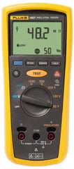 Fluke - Backlight Display, 10,000 Megohm Electrical Insulation Resistance Tester & Megohmmeter - 1,000 VDC Max Test Voltage, Powered by AA Battery - Industrial Tool & Supply