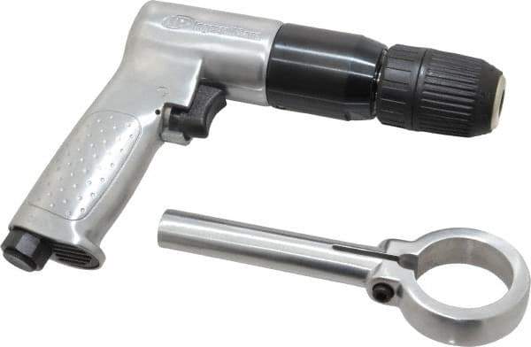 Ingersoll-Rand - 1/2" Reversible Keyless Chuck - Pistol Grip Handle, 500 RPM, 4 CFM, 0.5 hp, 90 psi - Industrial Tool & Supply