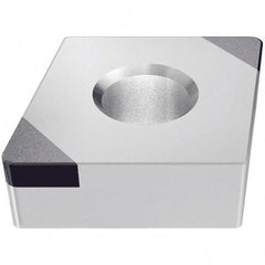 Iscar - CNGA432 R2 Grade IB20H PCBN Turning Insert - Uncoated, 80° Diamond, 1/2" Inscr Circle, 3/16" Thick, 1/32" Corner Radius - Industrial Tool & Supply