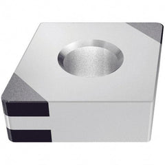Iscar - CNGA433 M4 Grade IB10HC PCBN Turning Insert - TiN Finish, 80° Diamond, 1/2" Inscr Circle, 3/16" Thick, 3/64" Corner Radius - Industrial Tool & Supply