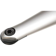 Iscar - 3/8" Cut Diam, 3/8" Shank Diam, 3-1/2" OAL, Indexable Ball Nose End Mill - 1" Head Length, Straight Shank, HCM D.38 Toolholder, HBR-QF, HCR Insert - Industrial Tool & Supply