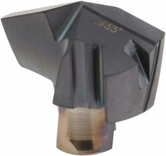 Iscar - Series ICM, 0.933" Diam Grade IC908 140° Replaceable Drill Tip - Carbide, TiAlN Finish, 23 Seat Size, Through Coolant - Industrial Tool & Supply