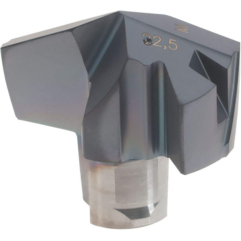 Iscar - Series ICM, 0.886" Diam Grade IC908 140° Replaceable Drill Tip - Carbide, TiAlN Finish, 22 Seat Size, Through Coolant - Industrial Tool & Supply