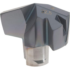 Iscar - Series ICM, 0.886" Diam Grade IC908 140° Replaceable Drill Tip - Carbide, TiAlN Finish, 22 Seat Size, Through Coolant - Industrial Tool & Supply