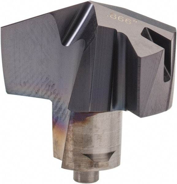 Iscar - Series ICM, 0.866" Diam Grade IC908 140° Replaceable Drill Tip - Carbide, TiAlN Finish, 22 Seat Size, Through Coolant - Industrial Tool & Supply
