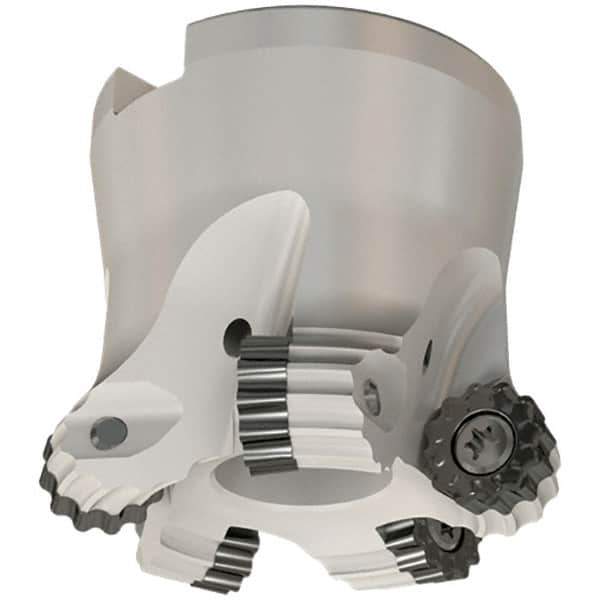 Iscar - 66mm Cut Diam, 8mm Max Depth, 27mm Arbor Hole, 5 Inserts, RC.. Insert Style, Indexable Copy Face Mill - FRW Cutter Style, 50mm High, Through Coolant, Series MillShred - Industrial Tool & Supply