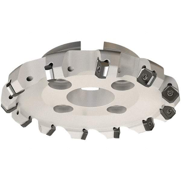 Iscar - 94.8mm Cut Diam, 27mm Arbor Hole, 7.15mm Max Depth of Cut, 45° Indexable Chamfer & Angle Face Mill - 6 Inserts, S845 SX.U 16.. Insert, Right Hand Cut, 6 Flutes, Through Coolant, Series Helido - Industrial Tool & Supply