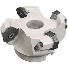 Iscar - 212.5mm Cut Diam, 60mm Arbor Hole, 4.6mm Max Depth of Cut, 42° Indexable Chamfer & Angle Face Mill - 12 Inserts, OF..\xB6RFM. 1905 Insert, Right Hand Cut, 12 Flutes, Series Heliocto - Industrial Tool & Supply