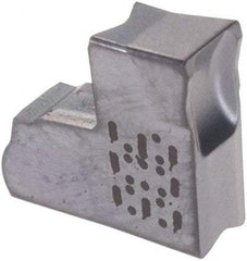 Iscar - TAG M IC908 Grade, 0.12" Cutting Width, Carbide Cutoff Insert - Neutral Lead Angle, 0.0079" Cnr Rad, TiAlN Coated, Single End - Industrial Tool & Supply