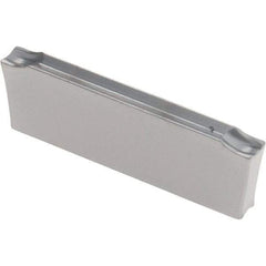 Iscar - DGN F IC908 Grade, 0.0866" Cutting Width, Carbide Cutoff Insert - Neutral Lead Angle, 0.008" Cnr Rad, TiAlN Coated, Double End - Industrial Tool & Supply