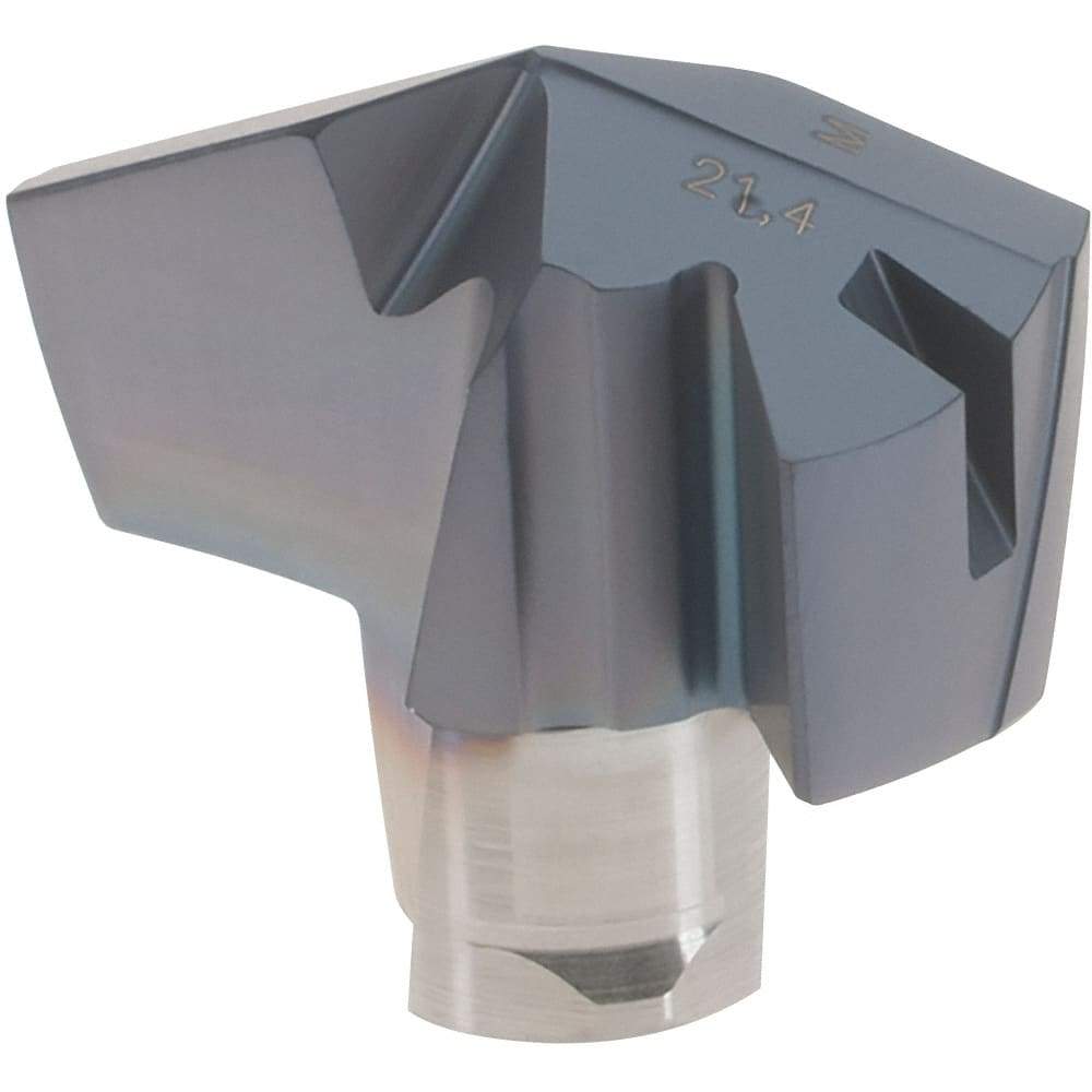 Iscar - Series ICM, 0.843" Diam Grade IC908 140° Replaceable Drill Tip - Carbide, TiAlN Finish, 21 Seat Size, Through Coolant - Industrial Tool & Supply