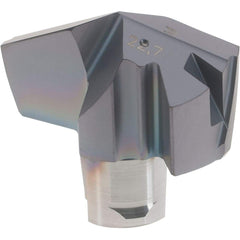 Iscar - Series ICM, 0.894" Diam Grade IC908 140° Replaceable Drill Tip - Carbide, TiAlN Finish, 22 Seat Size, Through Coolant - Industrial Tool & Supply