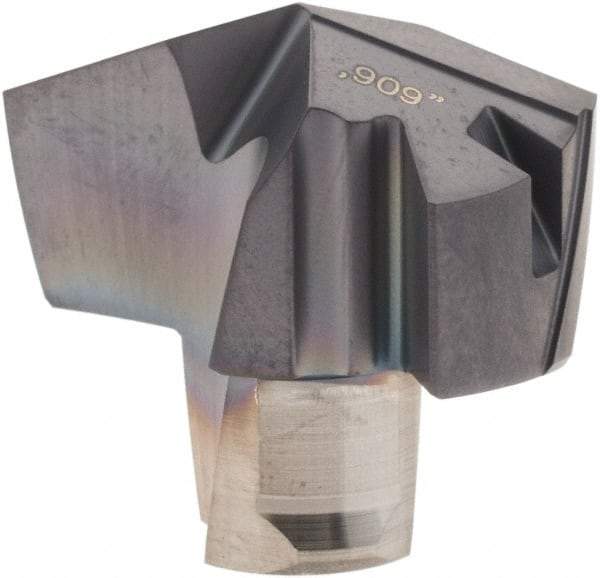 Iscar - Series ICP, 0.909" Diam Grade IC908 140° Replaceable Drill Tip - Carbide, TiAlN Finish, 23 Seat Size, Through Coolant - Industrial Tool & Supply