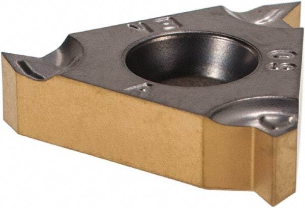 Iscar - 16ERM External Right Hand 48-16 Partial Profile 60° Laydown Threading Insert - Grade IC808, TiAlN Coated Carbide, 9.53mm Inscribed Circle - Industrial Tool & Supply