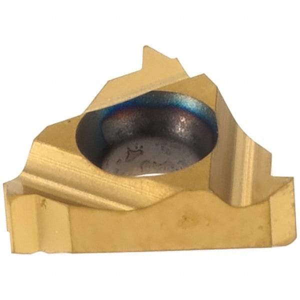 Iscar - 08IR Internal Right Hand 27 NPTF Laydown Threading Insert - Grade IC228, TiCN/TiN Coated Carbide, 4.76mm Inscribed Circle - Industrial Tool & Supply