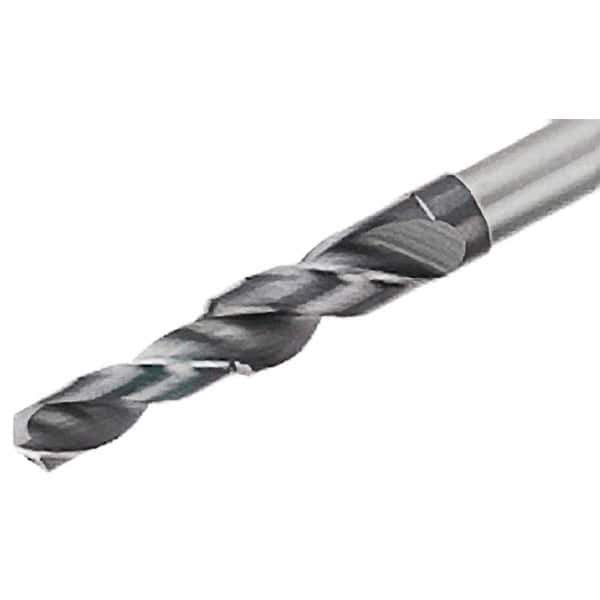 Iscar - 6.8mm 140° Solid Carbide Jobber Drill - TiAlN Finish, Right Hand Cut, Spiral Flute, Straight Shank, 89mm OAL, Standard Point - Industrial Tool & Supply