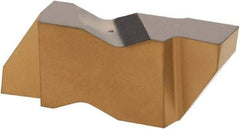 Iscar - 3156ING Grade IC808, 3.96mm Cutting Width Carbide Grooving Insert - 0.15" Max Depth of Cut, Right Hand, 0.008" Corner Radius, TiAlN Finish - Industrial Tool & Supply