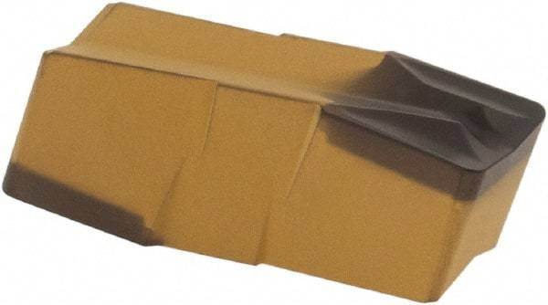 Iscar - 500060GIF E Grade IC8250, 5mm Cutting Width Carbide Grooving Insert - 3mm Max Depth of Cut, Neutral, 0.6mm Corner Radius, TiCN/Al2O3/TiN Finish - Industrial Tool & Supply