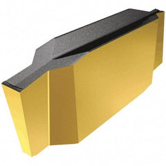 Iscar - 170010GIP Grade IC830, 1.7mm Cutting Width Carbide Grooving Insert - 3mm Max Depth of Cut, Neutral, 0.1mm Corner Radius, TiAlN Finish - Industrial Tool & Supply