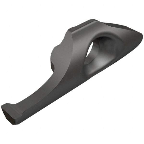 Iscar - 10200100MIFR Grade IC908, 2mm Cutting Width Carbide Grooving Insert - 9mm Max Depth of Cut, Neutral, 1mm Corner Radius, TiAlN Finish - Industrial Tool & Supply