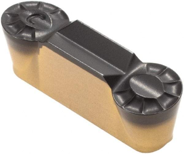 Iscar - 6030GRIP Y Grade IC8250, 6mm Cutting Width Carbide Grooving Insert - 3mm Max Depth of Cut, Neutral, 3mm Corner Radius, TiCN/Al2O3/TiN Finish - Industrial Tool & Supply