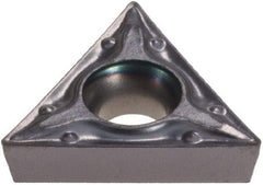 Iscar - TCMT2-0 PF Grade IC907 Carbide Turning Insert - TiAlN Finish, 60° Triangle, 1/4" Inscr Circle, 3/32" Thick, 0.008" Corner Radius - Industrial Tool & Supply