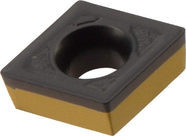 Iscar - CCMT3-1 WG Grade IC8250 Carbide Turning Insert - TiCN/Al2O3/TiN Finish, 80° Diamond, 3/8" Inscr Circle, 5/32" Thick, 1/64" Corner Radius - Industrial Tool & Supply