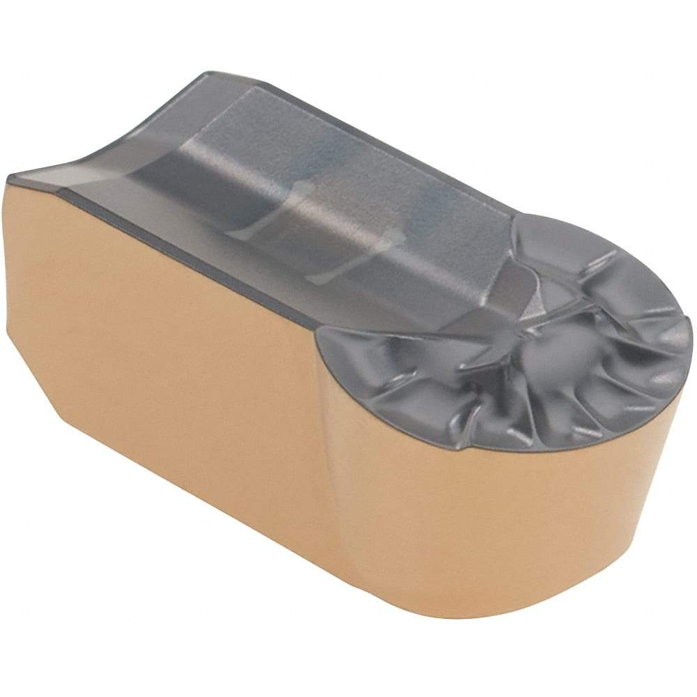 Iscar - 1260GIMY Grade IC808, 12mm Cutting Width Carbide Grooving Insert - 6mm Max Depth of Cut, Neutral, 6mm Corner Radius, TiAlN Finish - Industrial Tool & Supply