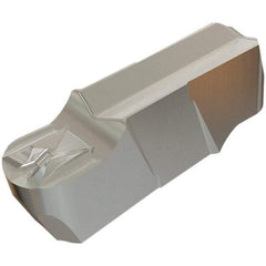 Iscar - 400200GIFI E Grade IC830, 4mm Cutting Width Carbide Grooving Insert - 2mm Max Depth of Cut, Neutral, 2mm Corner Radius, TiAlN Finish - Industrial Tool & Supply