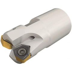 Iscar - 16mm Cut Diam, 0.031" Max Depth, T10 Modular Connection Indexable High-Feed End Mill - Screw Holding Method, H600 WXCU 04 Insert, TS FF EWX Toolholder, Through Coolant - Industrial Tool & Supply