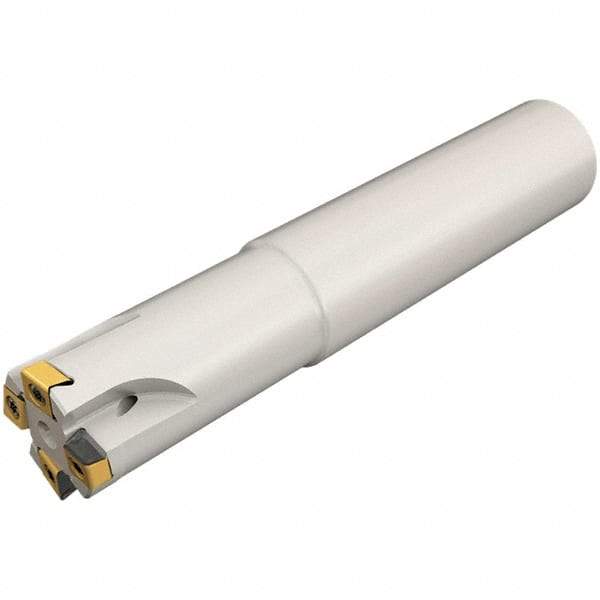 Iscar - 25mm Cut Diam, 2.5mm Max Depth of Cut, 25mm Shank Diam,Indexable Plunge End Mill - Straight Shank, HTP LNHT 0604 Insert Style, HTP-LN06 Toolholder Style, Through Coolant, Series FlexFit, TangPlunge - Industrial Tool & Supply