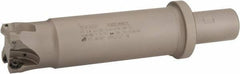 Iscar - 1" Cut Diam, 0.49" Max Depth of Cut, 1" Shank Diam, 7.87" OAL, Indexable Square Shoulder Helical End Mill - T490 LN.. 1306 Inserts, Cylindrical Shank, 90° Lead Angle, Through Coolant, Series Helitang - Industrial Tool & Supply