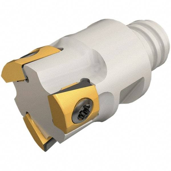 Iscar - 12mm Cut Diam, 5mm Max Depth of Cut, 16mm OAL, Indexable Square Shoulder End Mill - T290 LN.T 0502 Inserts, T08 Modular Connection, 90° Lead Angle, Series Multimaster, SumoMill - Industrial Tool & Supply